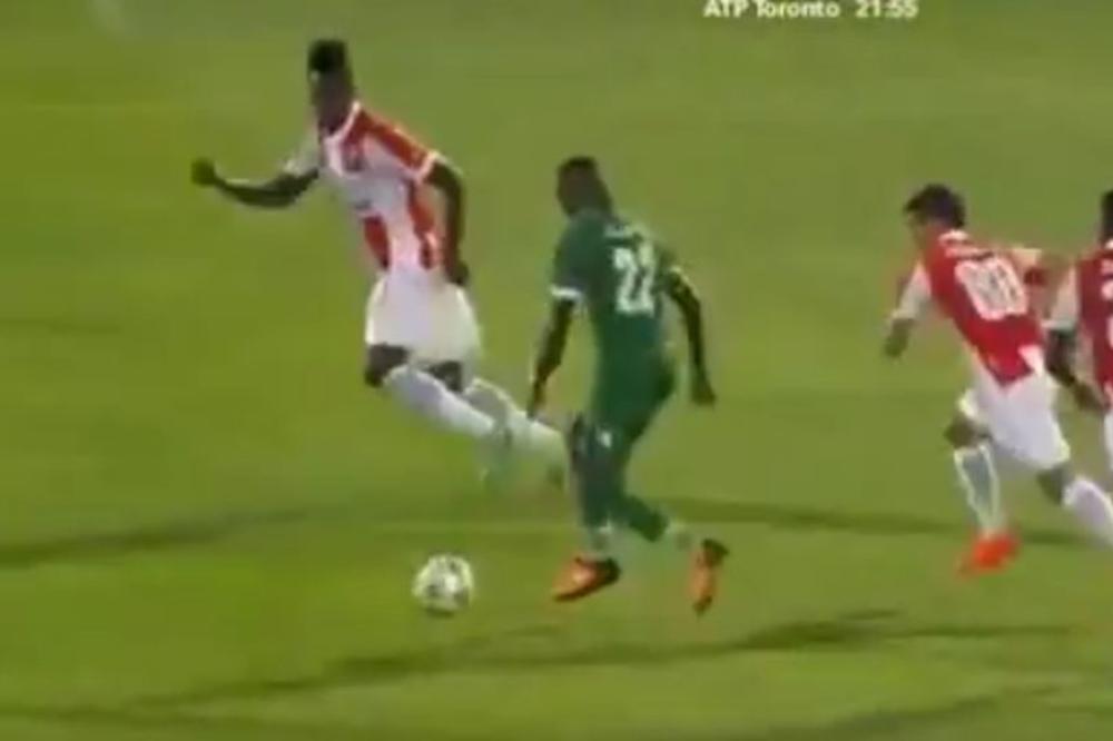 Kao da ih nije ni bilo: Kafu sam promešao Zvezdinu odbranu za vodeći gol! (VIDEO)