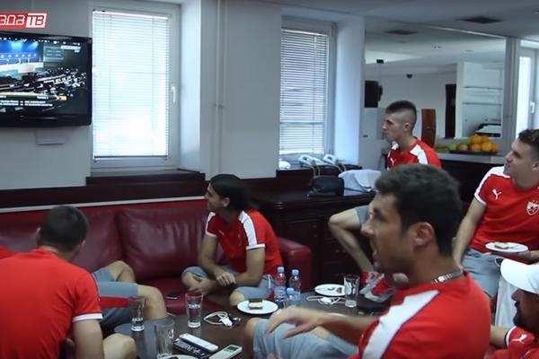 Evo kako su Zvezdini igrači reagovali kada su videli s kim igraju u Ligi Evrope! (VIDEO)