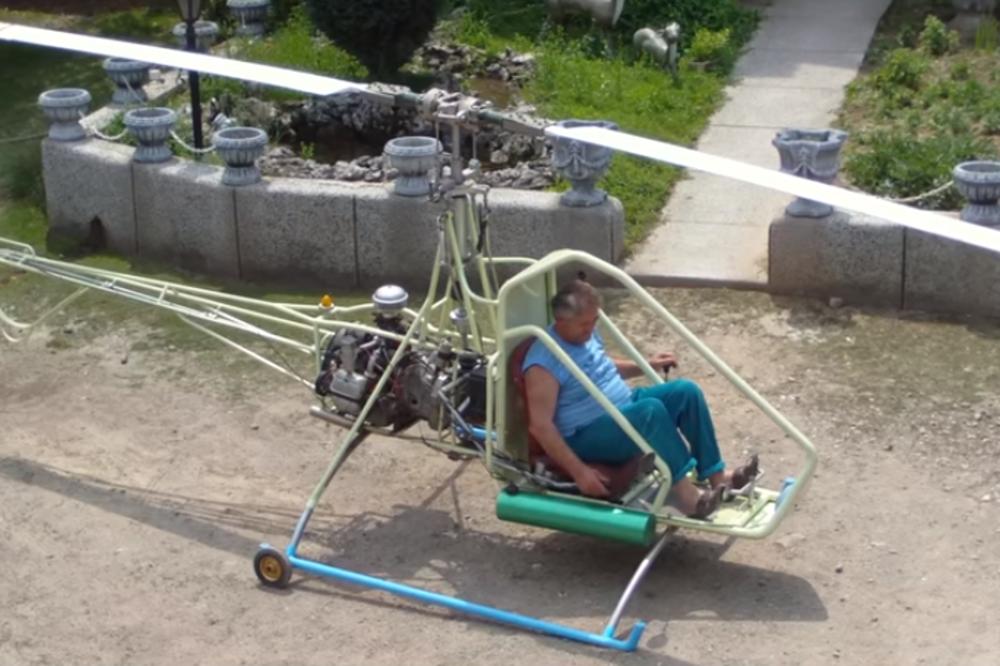 Srpski autolimar je oduvek želeo da napravi helikopter - i to mu je uspelo! (VIDEO)