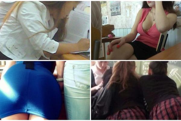 Minići, halteri, sve se vidi: Bezobrazne ruske učenice ovako dolaze u školu! (FOTO)