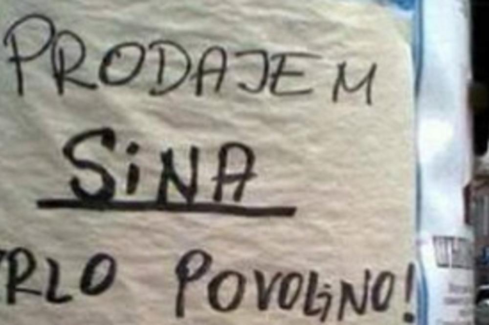 Tata je puko: Prodajem sina, ako ga niko ne kupi, ubijam ga! (FOTO)