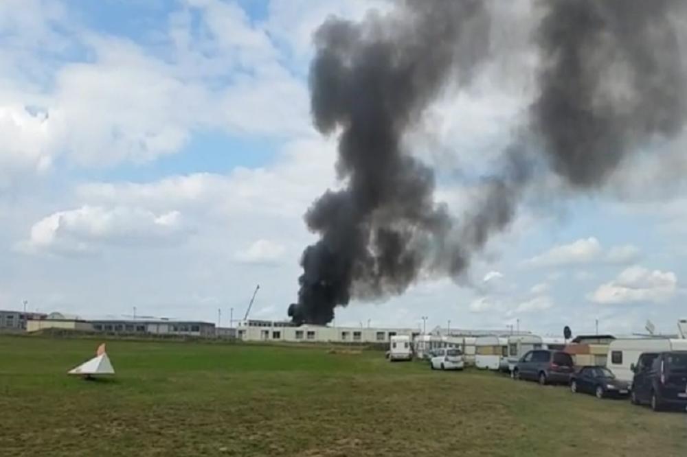 Gori izbeglički kamp u Nemačkoj: Desetoro povređenih, sumnja se da je podmetnut požar! (VIDEO)