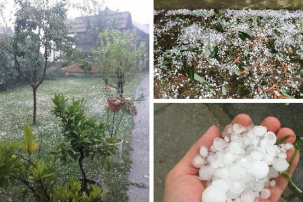 GRAD PROTUTNJAO I SRBIJOM: Kuglice veličine klikera prekrile Vojvodinu, JEDNO SELO SRTAHUJE OD POSLEDICA (FOTO)
