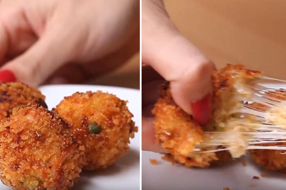 Gotove za 3 minuta, a zlatne su kao dukati. Loptice od piletine ćete obožavati (VIDEO) (RECEPT)