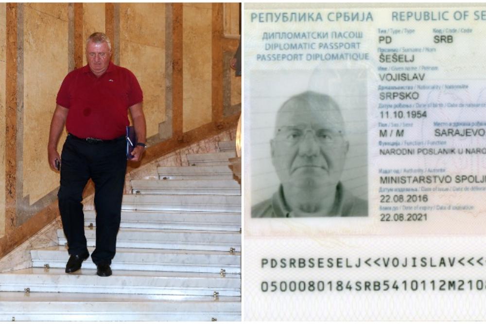 Šešelj dobio diplomatski pasoš: I odmah je imao poruku za Hrvate! (FOTO)