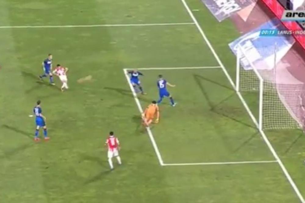 Ni prazan gol nije dovoljan Zvezdi! Vieira umesto da zatrese mrežu, poslao je loptu na južnu tribinu! (GIF) (VIDEO)