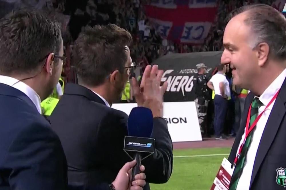 Veliko poštovanje: Trener Sasuola oduševio Delije gestom posle utakmice! (VIDEO)