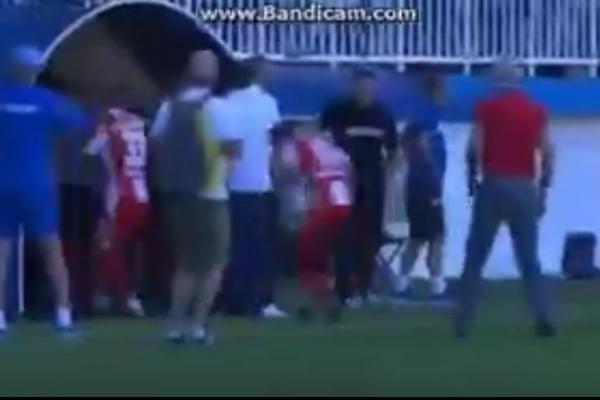 Divljanje Torcide: Stolicama gađali igrače Zvezde, rasistički povici za Kangu i pogodili pomoćnog sudiju! (VIDEO)