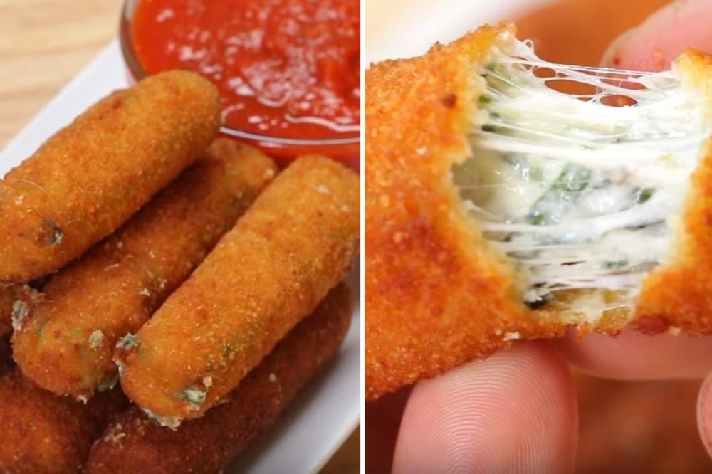 Može i brže, ali ne od ovoga: Mocarela štapići sa spanaćem (RECEPT) (VIDEO)