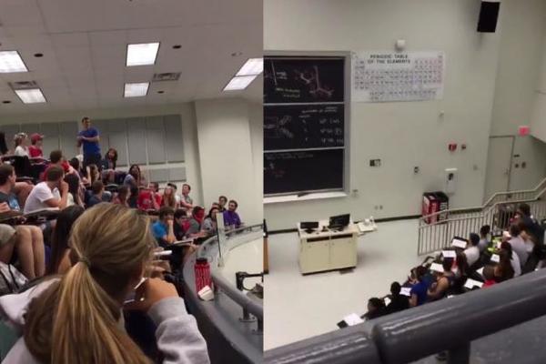 Opklada veka, profesor i student: Ako pogodiš kantu, svi ste prošli! Da li je pogodio? (VIDEO)