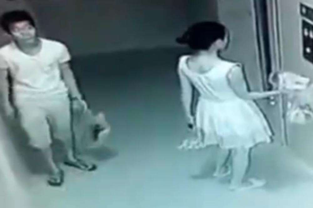 Čekala je lift kad joj se manijak prikrao i zavukao ruku pod suknju! (VIDEO)