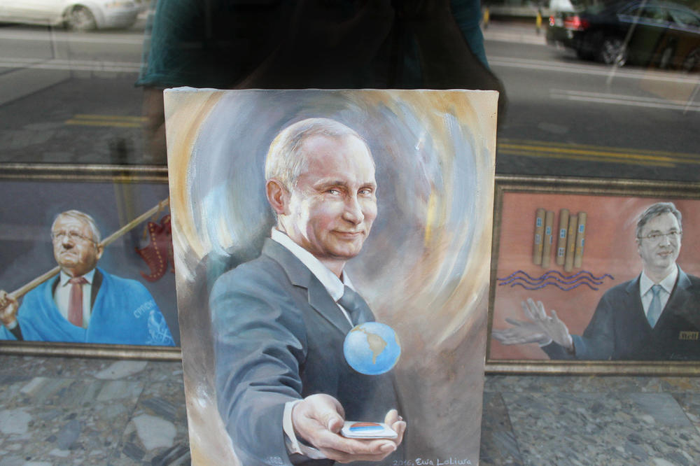 Putin, Vučić i Šešelj za 2.000 evra: Ovaj beogradski izlog privlači najviše pažnje u gradu (FOTO)