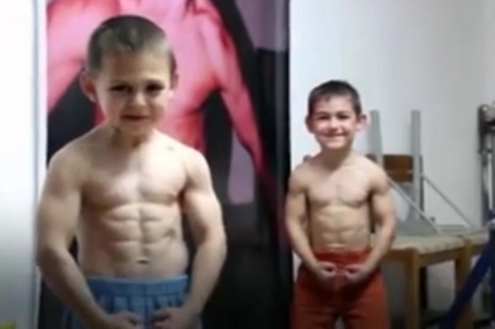 Oni su čelična braća: Još su klinci, a nabildovani su kao Švarceneger! (VIDEO)