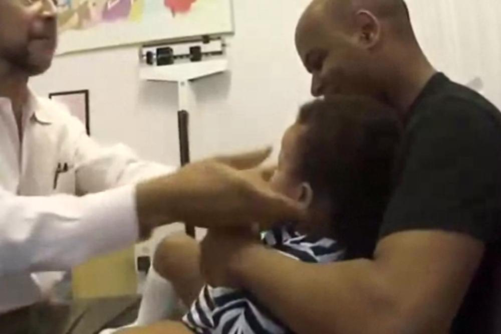 Kada je ovakav čika doca, ni primanje injekcije nije strašno! (VIDEO)