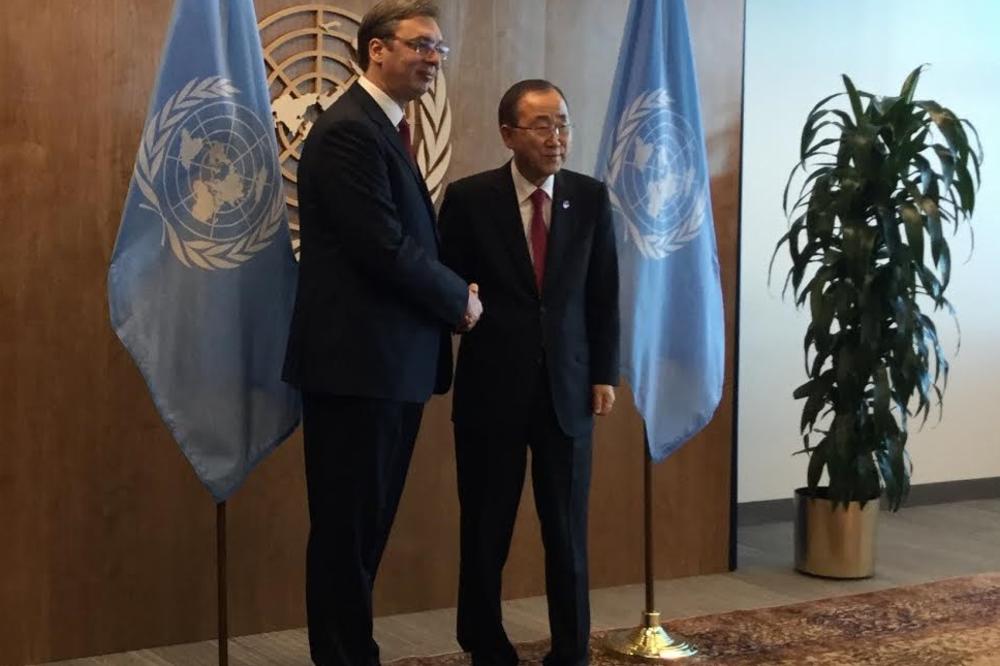 UN je garant neutralnosti i mira na Kosovu! Vučić i Ban Ki Mun razgovarali o Njujorku