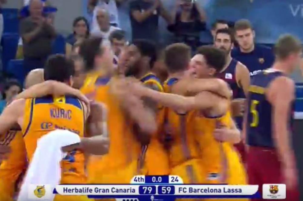 Gran Kanarija demolirala Barselonu, blistao bivši košarkaš Partizana! (VIDEO)