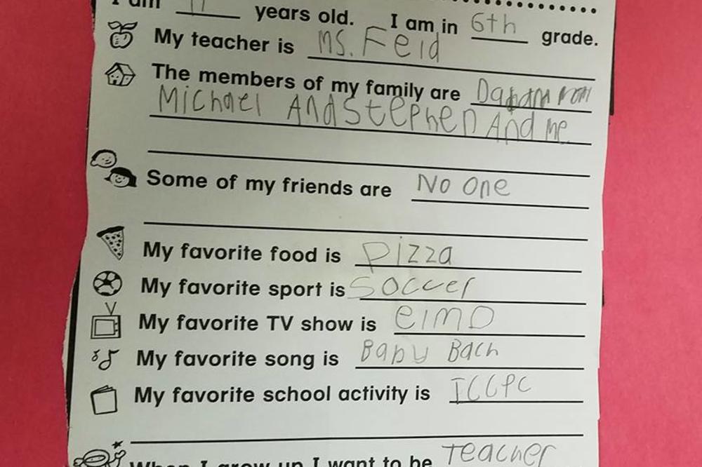 Suze koje će i vas zaboleti: Otac se rasplakao kada je video odgovore sina na školskom testu (FOTO)