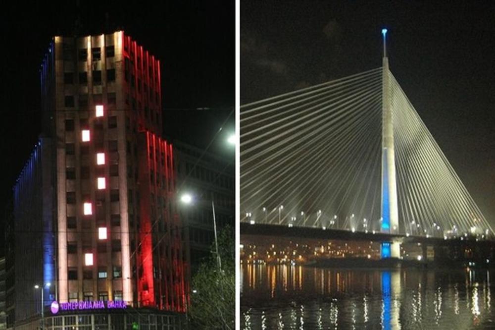 Večeras pogledajte ka Mostu na Adi i Palati Albanija! Videćete pravi spektakl!