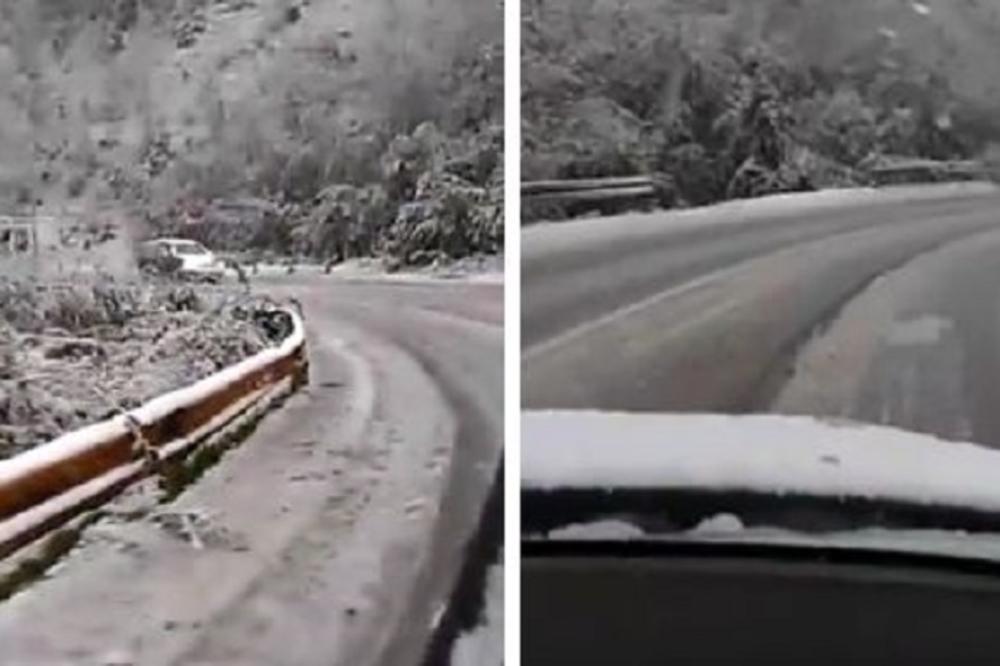 Veje li, veje u Bosni: Sneg usporio saobraćaj na putu Sarajevo - Foča! (VIDEO)