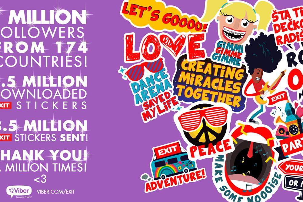 EXIT stikere voli više od milion ljudi !! Srpski brend rastura (FOTO)