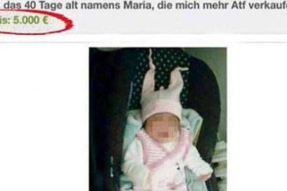 PRODAJU BEBU za 5.000 evra! Sramotan oglas ZAPANJIO svet! (FOTO)
