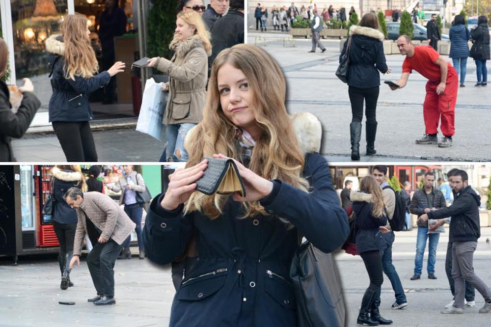 STAVILI SMO POŠTENJE BEOGRAĐANA NA TEST: Šta urade kad vide da nekome ispadne novčanik?! (VIDEO)