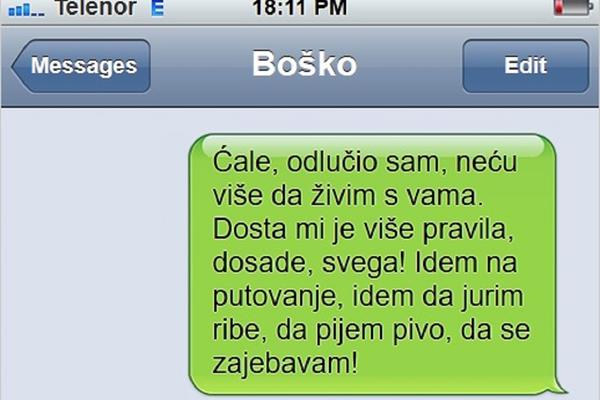 Sin je saopštio ocu nešto šokantno, a onda mu je ćale odgovorio još jače!