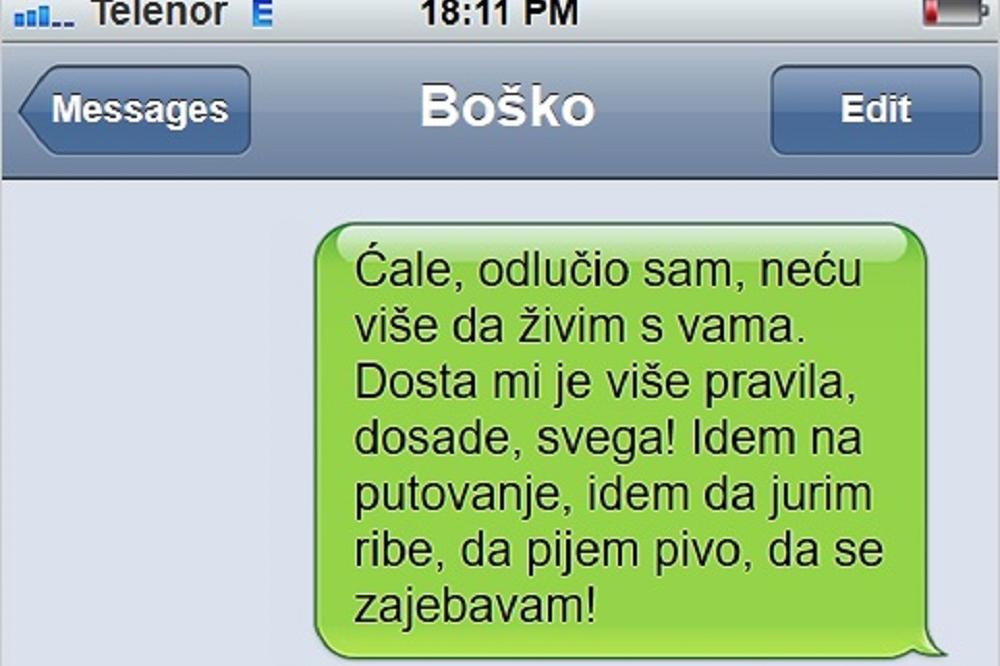 Sin je saopštio ocu nešto šokantno, a onda mu je ćale odgovorio još jače!