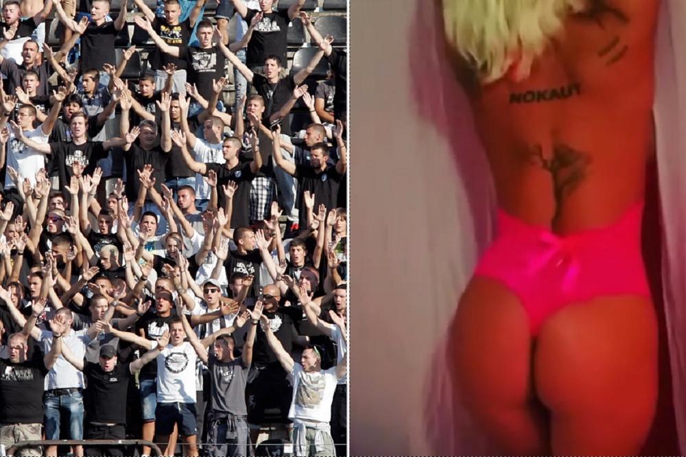Grobari, pravac stadion! Tamo će vas čekati potpuno gola porno glumica! (VIDEO) (FOTO) (18+)
