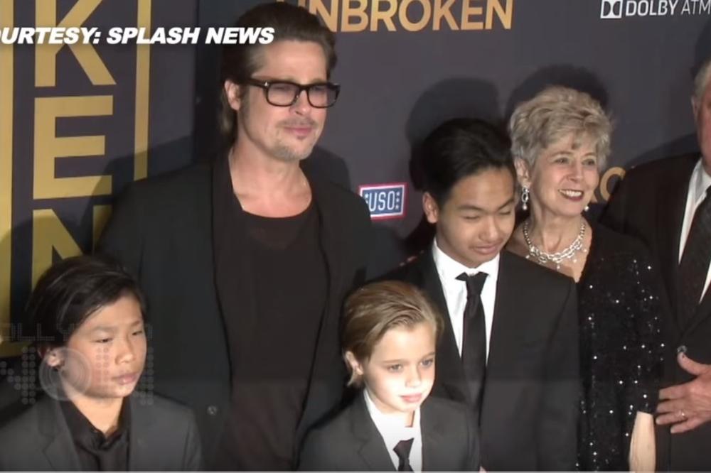 Bred u suzama! Pit slomljen nakon prvog susreta sa decom posle zahteva za razvod (VIDEO)