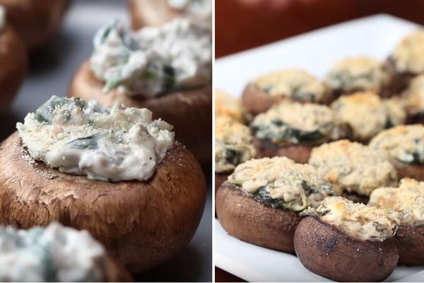 Kad jednom spremite ove pečurke punjene spanaćem, svi će vam tražiti recept! (VIDEO)