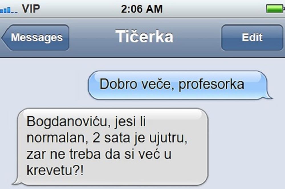 Srednjoškolac poslao profesorki SMS u 2 ujutru, a ona bukvalno nije mogla da veruje šta joj je napisao!