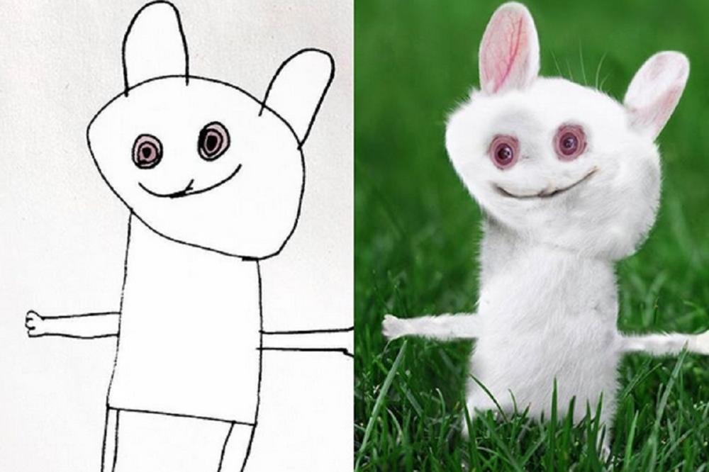 CRTEŽE SVOG SINA PRETVARA U STVARNE ŽIVOTINJE: Ovo je sigurno najluđi ćale na celom svetu, i najbolji! (FOTO)