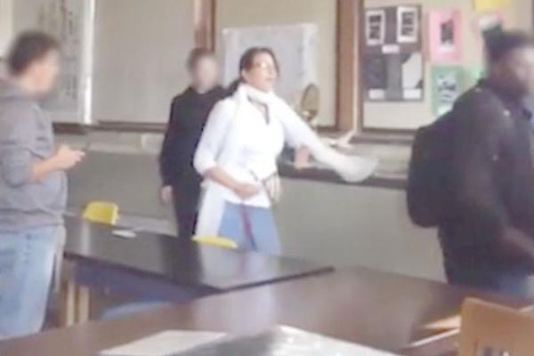 Učenik udario nastavnicu, a onda je popio MONSTRUOZNI NOKAUT! (VIDEO)