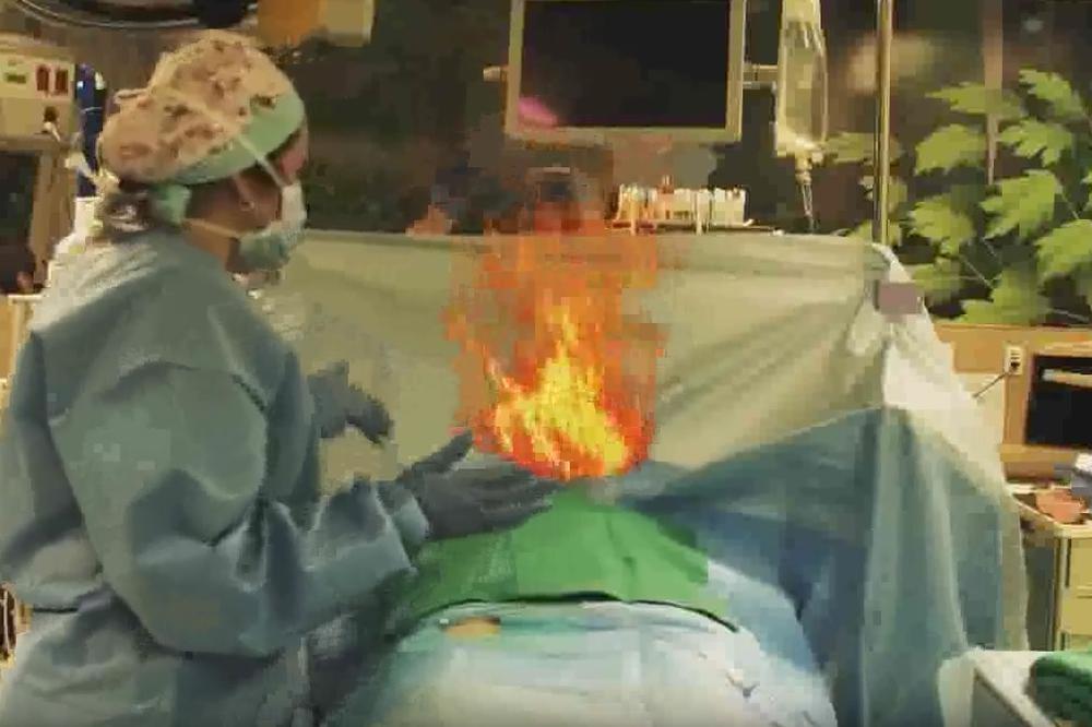 Prdnula tokom intervencije, pa zapalila operacionu salu!