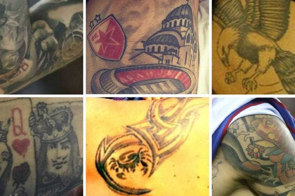 BOG, LJUBAV, DECA, STIHOVI... I ČETNICI: Najbolje i najluđe tetovaže srpskog sporta! (FOTO)