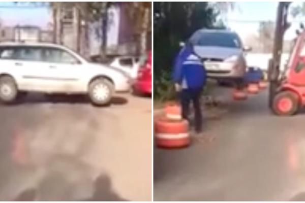 Bahatite se vi posle po Novom Sadu! Ako se budete ovako parkirali, prolazite kao ovaj baja! (VIDEO)