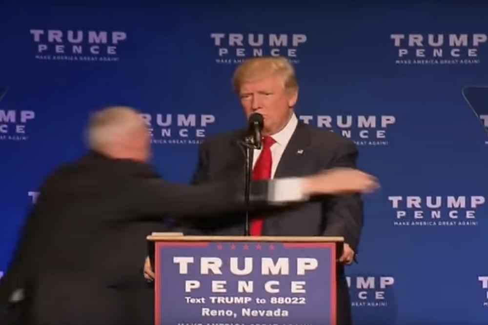 ATENTAT NA TRAMPA! Hitno evakuisan s bine u Nevadi! (VIDEO)