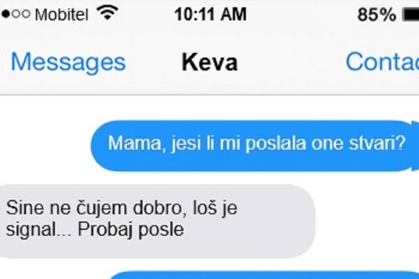 Ono kad ti keva pošalje poruku a ti ne veruješ šta čitaš