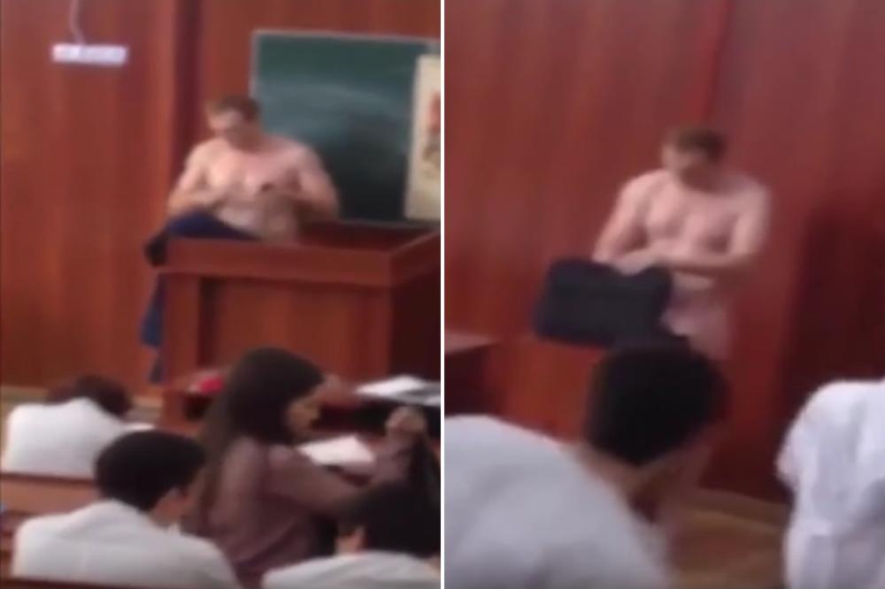 DO GOLE KOŽE! Profesor došao na predavanje i POTPUNO SE SKINUO! (VIDEO)