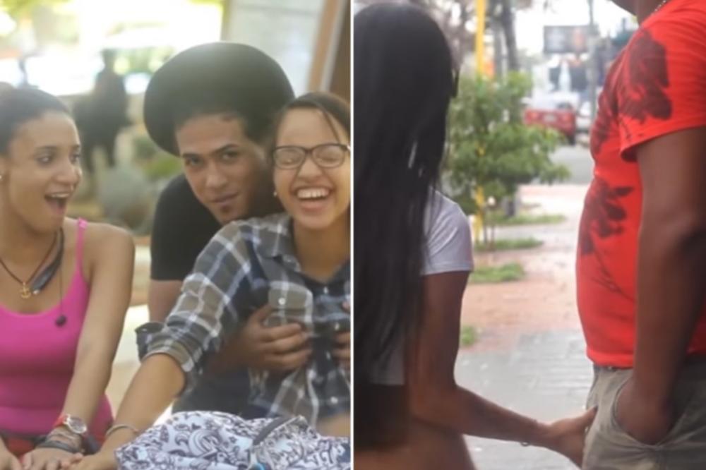 100 penisa na sat! DRPALA momke po ulici da bi pobedila u bizarnoj igrici! (VIDEO)