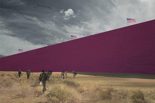 ROZE, NA RADOST! Ako se Tramp useli u Belu kuću ovako će izgledati granica SAD sa Meksikom! (FOTO)