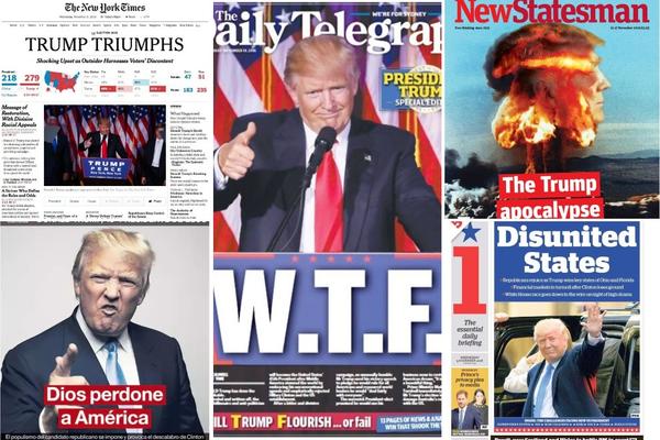 Evo predsednika, evo APOKALIPSE: 20 NAJJAČIH NASLOVA o Trampovoj pobedi u svetskim medijima! (FOTO)