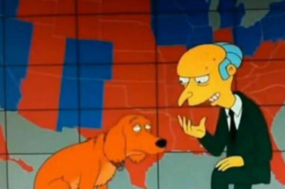 E OVO VEĆ NIJE SLUČAJNO: Kako su Simpsonovi pogodili kako će da izgleda MAPA IZBORA u SAD?! (FOTO) (VIDEO)