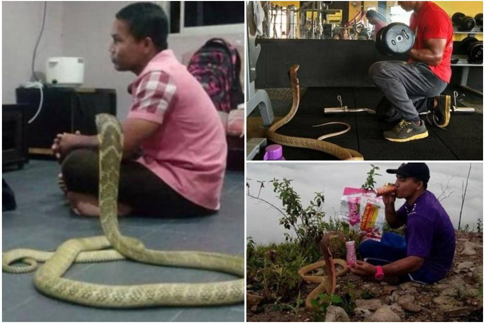 ZALJUBLJEN U KOBRU: Upoznajte čoveka koji veruje da je duh njegove devojke sada u telu zmije! (FOTO)