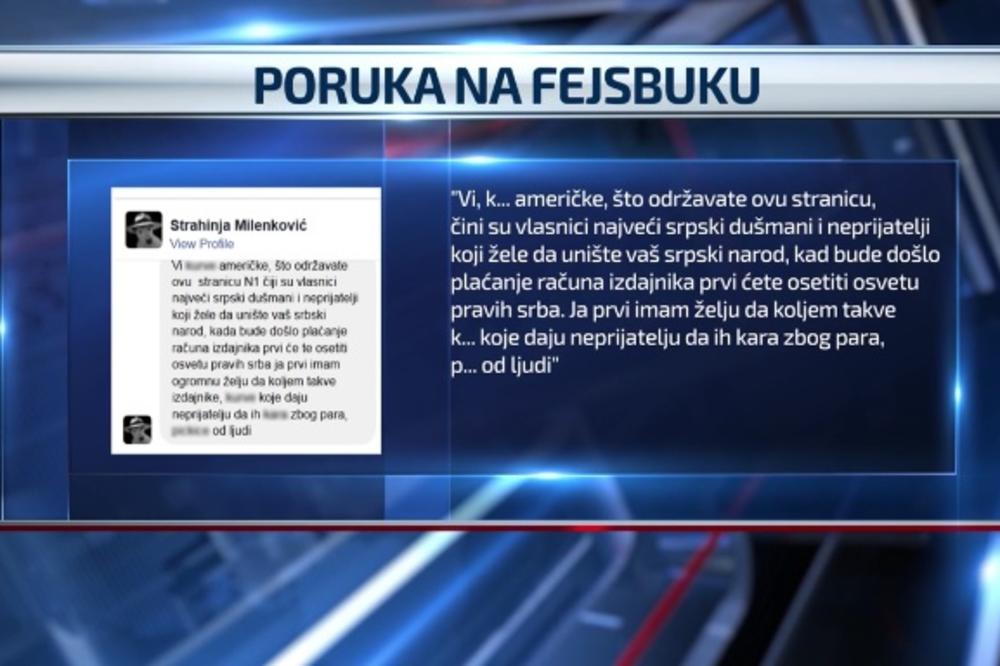 Pretio novinarima N1 televizije preko Fejsa pa uhapšen!