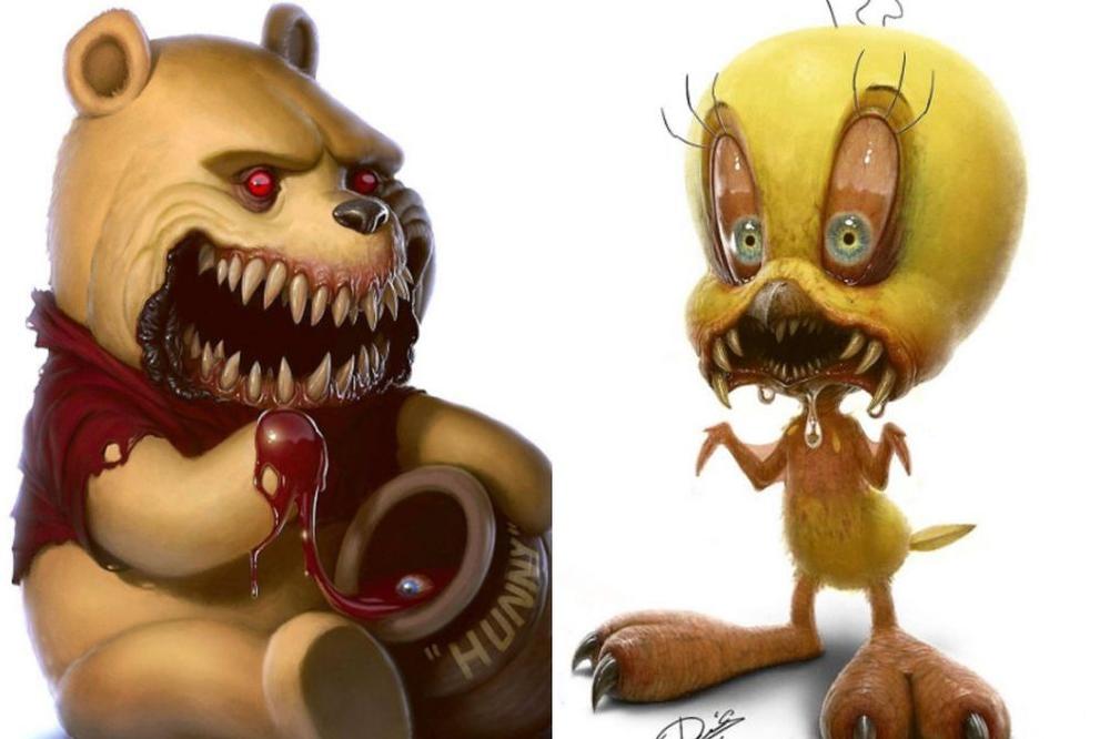 VIŠE NISU TAKO SLATKI: 12 crtanih junaka se transformisalo u čudovišta! (FOTO)