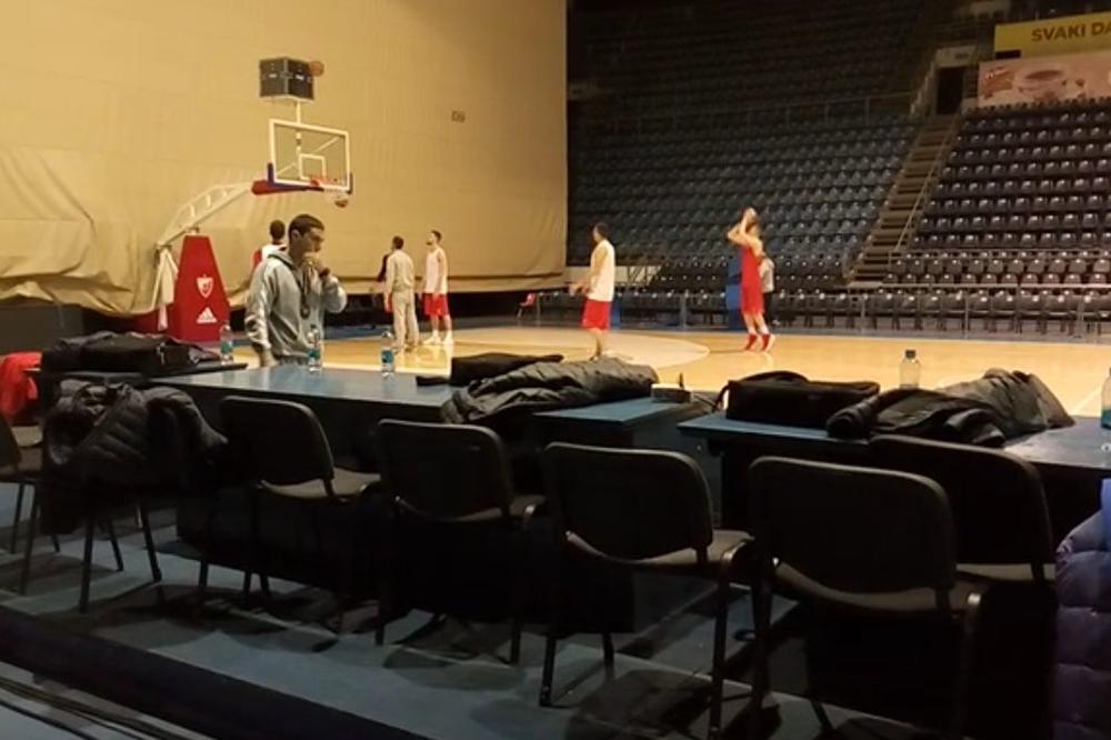 Ne da je namestio ruku, nego će samleti Žalgiris! Koji košarkaš Zvezde nije mogao da promaši trojku na treningu? (VIDEO)