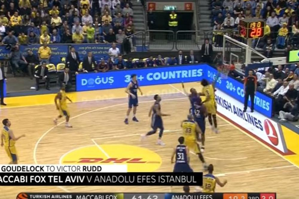 Životinja iz Tel Aviva obeležila 10. kolo Evrolige, a tu je i Teova asistencija za pobedu! (VIDEO)