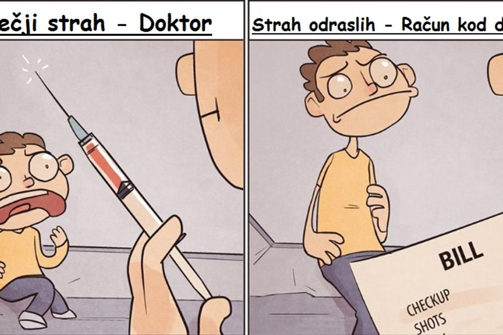 Čega ste se plašili kad ste bili mali? A čega se sad plašite? (FOTO)